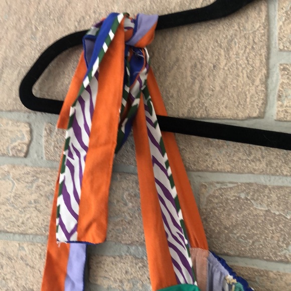 NWT  Eloquii Striped Ruffle Maxi Multi color Dress 16 - Picture 8 of 11